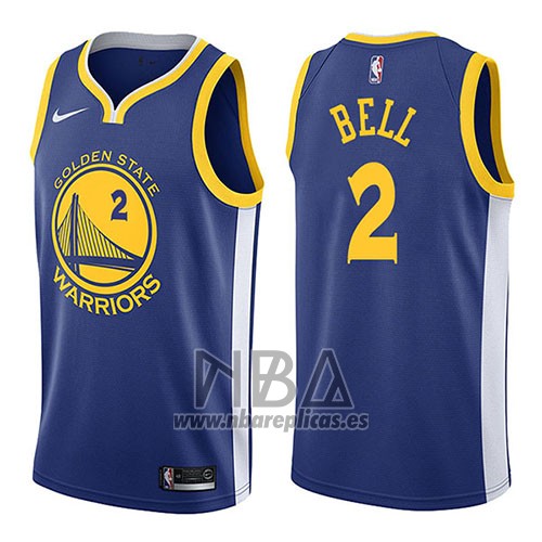 Camiseta Golden State Warriors Jordan Bell NO 2 Icon 2017-18 Azul